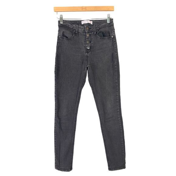 No Boundaries Juniors Black Skinny Ankle Mid Rise Jeans Size‎ 7 - Picture 1 of 8